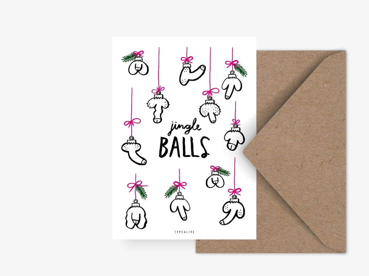 Jingle balls carte de Vœux – Remerciement, Anniversaire & Plus