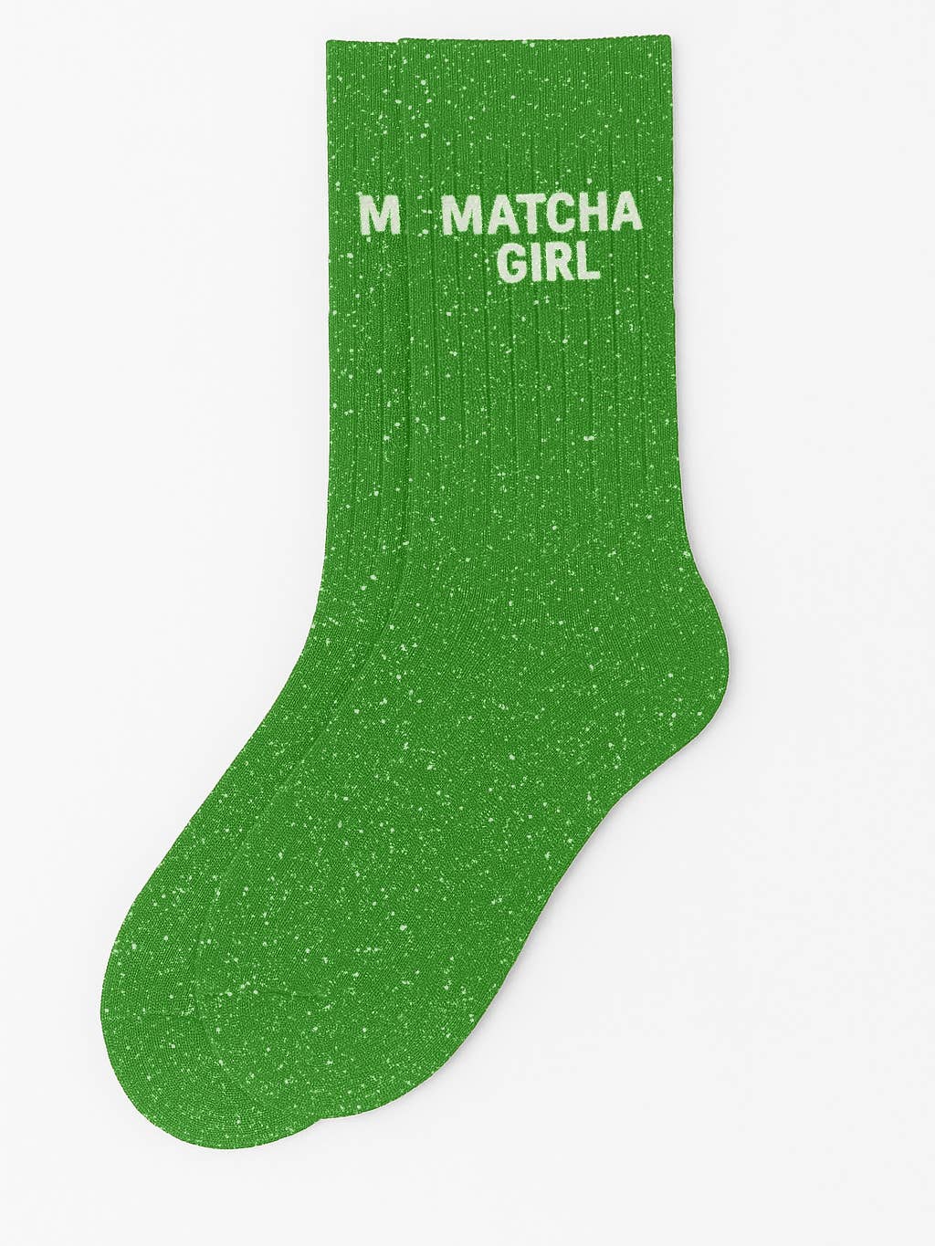 Chaussettes à paillettes Matcha girl