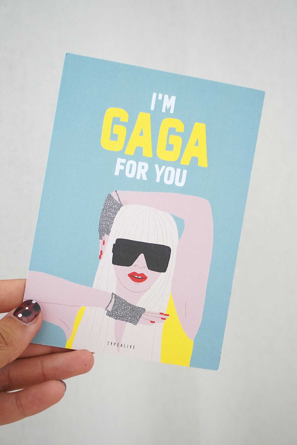 Lady Gaga carte de Vœux – Remerciement, Anniversaire & Plus