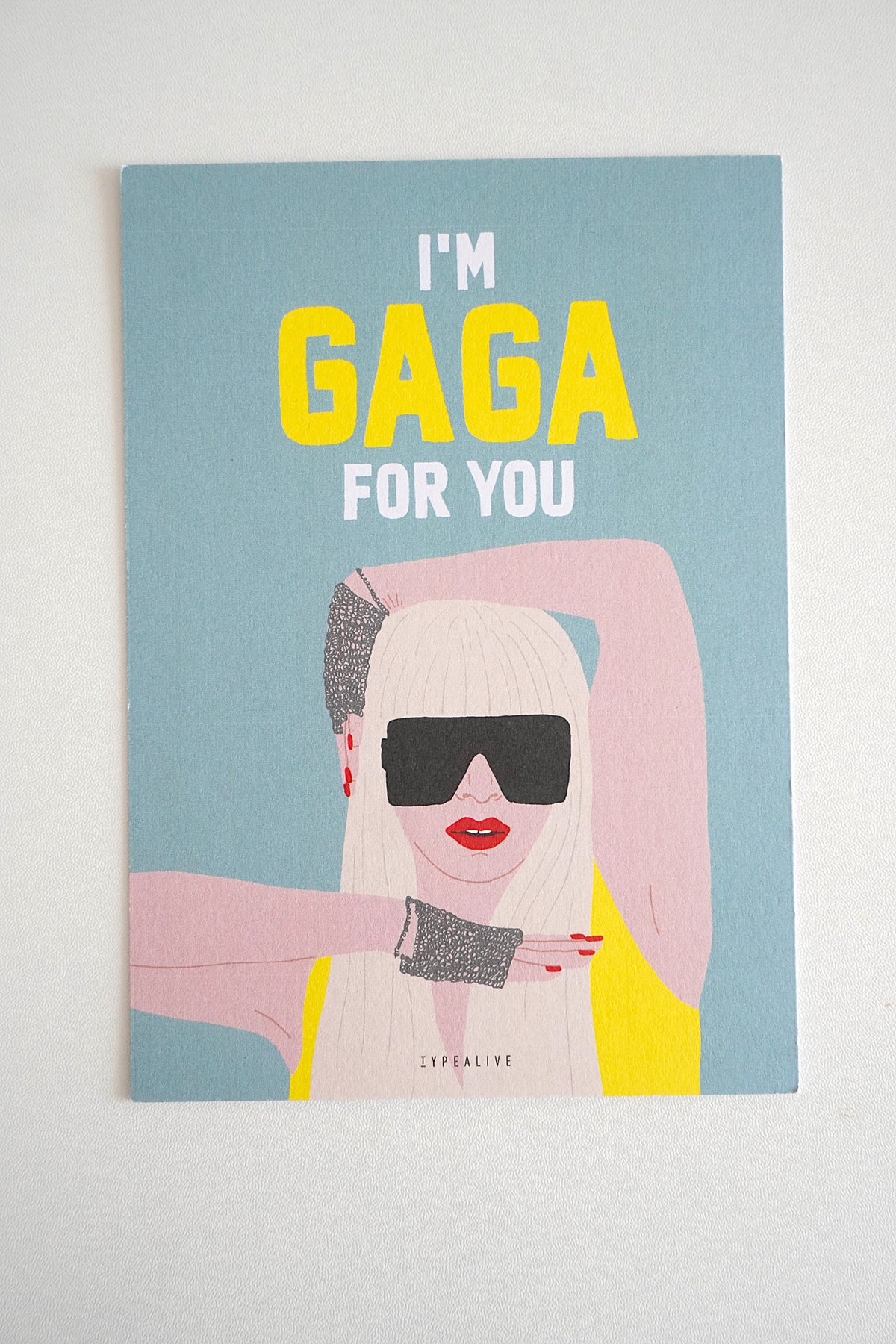 Lady Gaga carte de Vœux – Remerciement, Anniversaire & Plus