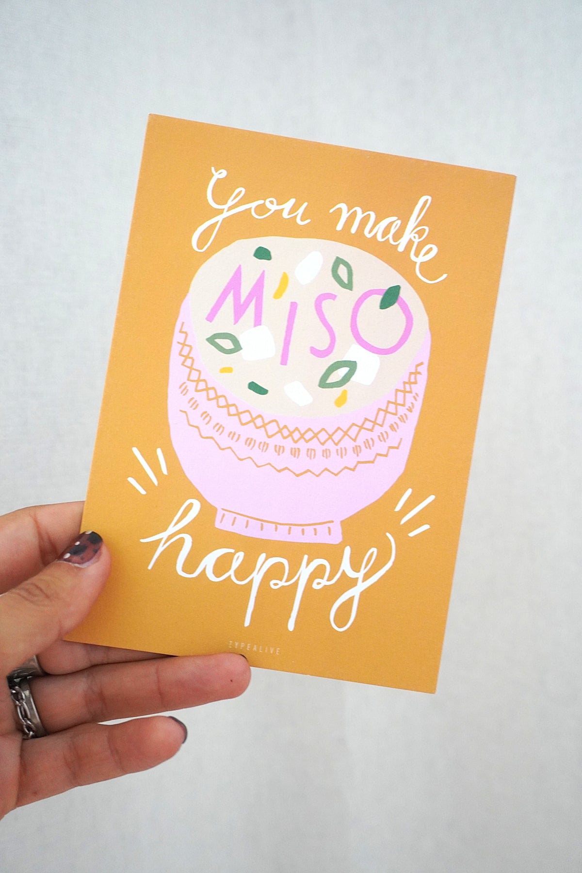 Make Miso carte de Vœux – Remerciement, Anniversaire & Plus