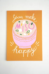Make Miso carte de Vœux – Remerciement, Anniversaire & Plus