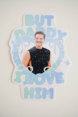 Sticker à Paillettes Pedro Pascal