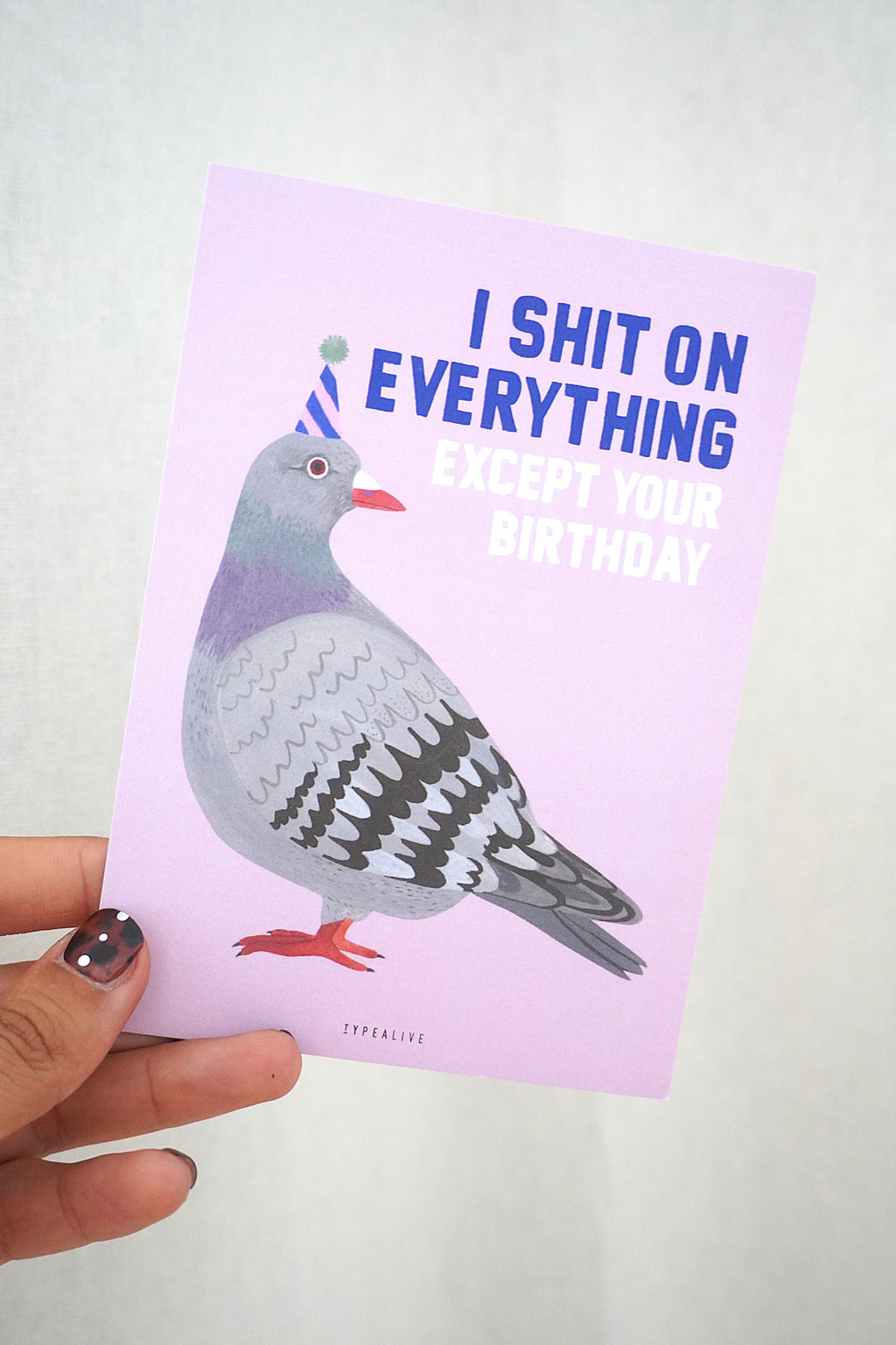 Pigeon carte de Vœux – Remerciement, Anniversaire & Plus