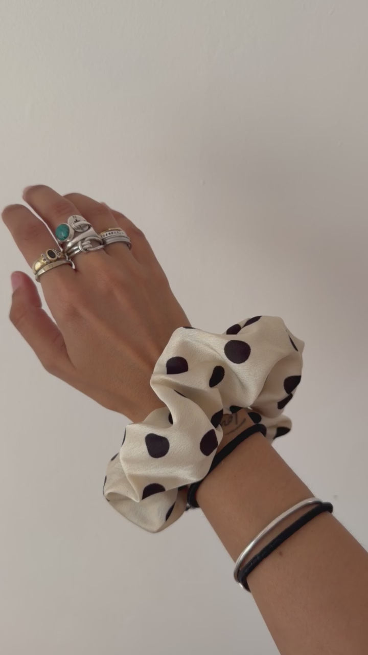 Chouchou XL gros pois blanc