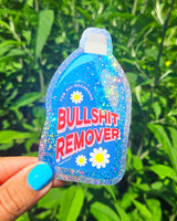 Sticker lessive bleue « Bullshit Remover »
