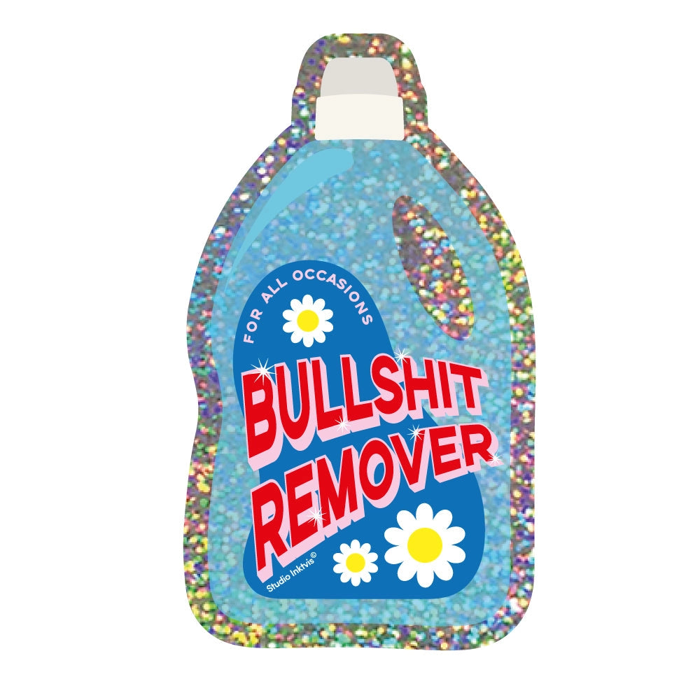 Sticker lessive bleue « Bullshit Remover »