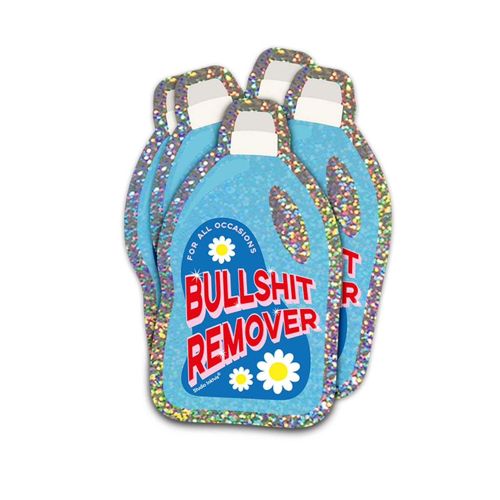 Sticker lessive bleue « Bullshit Remover »