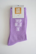 Chaussettes à paillettes Trop belle tié