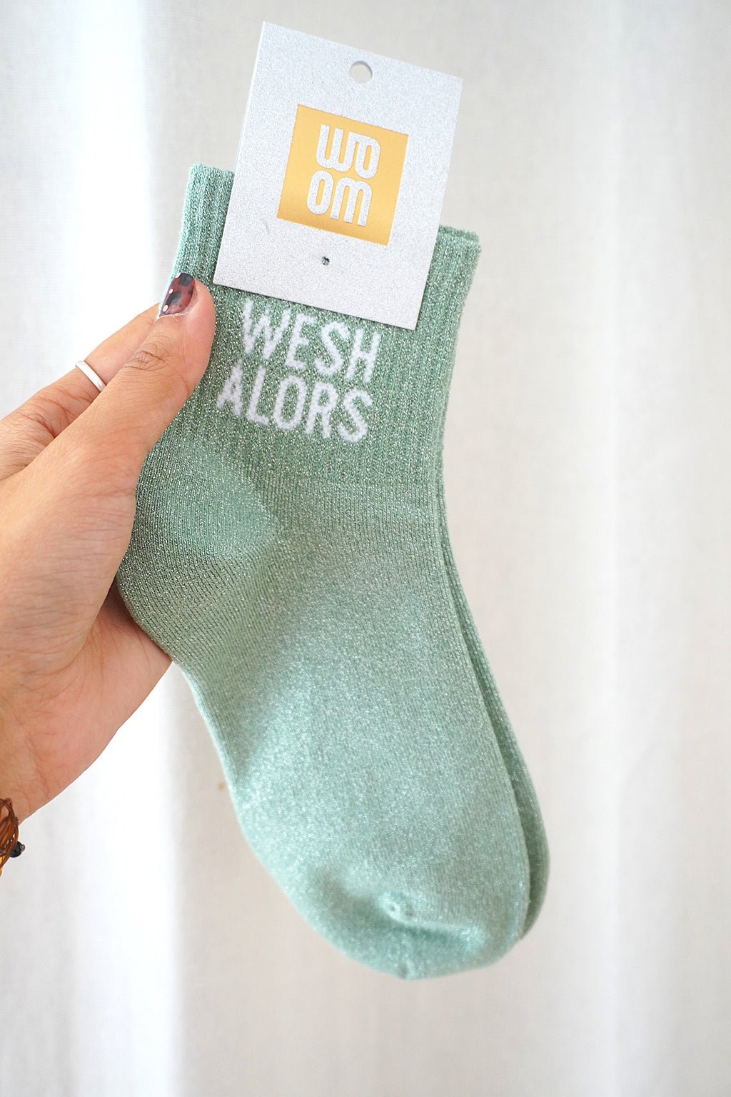 Chaussettes à paillettes Wesh alors
